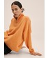 Sweter Mango Sweter damski kolor pomarańczowy lekki