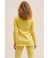 Sweter Mango kardigan Miri damski kolor żółty lekki