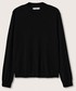 Sweter Mango sweter z domieszką wełny damski kolor czarny lekki