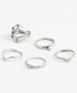 Pierścionek Mango - Komplet pierścionków Lila (5 sztuk) 84090000