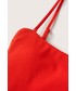 Strój kąpielowy Mango strój kąpielowy Mambo kolor czerwony lekko usztywniona miseczka