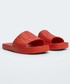 Sandały Mango klapki Beach damskie kolor czerwony