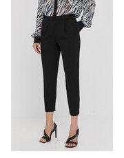 Spodnie spodnie damskie kolor czarny proste high waist - Answear.com Silvian Heach