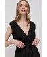 Sukienka Silvian Heach sukienka kolor czarny maxi rozkloszowana