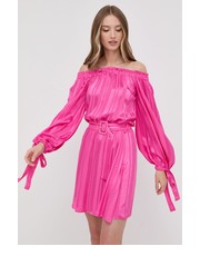 Sukienka sukienka kolor różowy mini rozkloszowana - Answear.com Silvian Heach