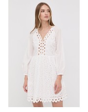 Sukienka sukienka bawełniana kolor biały mini rozkloszowana - Answear.com Silvian Heach