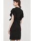 Sukienka Silvian Heach sukienka bawełniana kolor czarny mini prosta