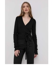 Sweter kardigan damski kolor czarny lekki - Answear.com Silvian Heach