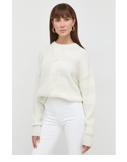 Sweter sweter z domieszką wełny damski kolor beżowy - Answear.com Silvian Heach