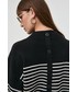 Sweter Silvian Heach sweter z domieszką wełny damski kolor czarny z półgolfem