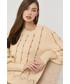 Sweter Silvian Heach sweter z domieszką wełny damski kolor beżowy