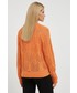 Sweter Silvian Heach kardigan z domieszką wełny damski kolor pomarańczowy