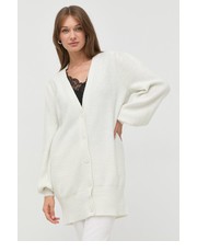Sweter kardigan z domieszką wełny damski kolor beżowy - Answear.com Silvian Heach