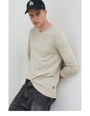 Sweter męski sweter męski kolor beżowy lekki - Answear.com Jack & Jones