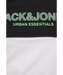 T-shirt - koszulka męska Jack & Jones T-shirt bawełniany kolor czarny z nadrukiem