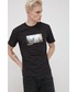 T-shirt - koszulka męska Jack & Jones T-shirt bawełniany kolor czarny z aplikacją