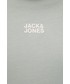 T-shirt - koszulka męska Jack & Jones t-shirt bawełniany kolor szary z nadrukiem