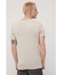 T-shirt - koszulka męska Jack & Jones t-shirt bawełniany kolor beżowy z nadrukiem