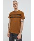 T-shirt - koszulka męska Jack & Jones t-shirt bawełniany kolor brązowy z nadrukiem