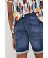 Krótkie spodenki męskie Jack & Jones szorty jeansowe męskie kolor granatowy