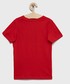 Koszulka Jack & Jones t-shirt bawełniany dziecięcy kolor czerwony z nadrukiem