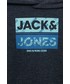 Bluza Jack & Jones bluza dziecięca kolor granatowy z kapturem melanżowa