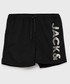 Spodnie Jack & Jones szorty kąpielowe dziecięce kolor czarny