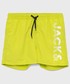 Spodnie Jack & Jones szorty kąpielowe dziecięce kolor zielony