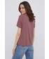 Bluzka Vero Moda t-shirt damski kolor bordowy
