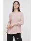 Bluzka Vero Moda Bluzka damska kolor różowy gładka