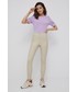 Bluzka Vero Moda t-shirt bawełniany kolor fioletowy