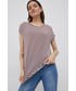 Bluzka Vero Moda t-shirt damski kolor beżowy