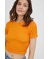Bluzka Vero Moda t-shirt damski kolor pomarańczowy