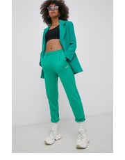 Spodnie Spodnie damskie kolor zielony melanżowe - Answear.com Vero Moda