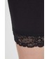 Spodnie Vero Moda szorty damskie kolor czarny gładkie medium waist