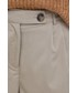Spodnie Vero Moda spodnie damskie kolor beżowy szerokie high waist
