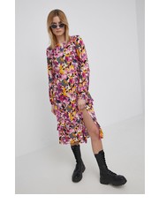 Sukienka sukienka kolor fioletowy midi rozkloszowana - Answear.com Vero Moda