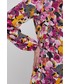 Sukienka Vero Moda sukienka kolor fioletowy midi rozkloszowana