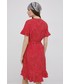 Sukienka Vero Moda sukienka kolor czerwony mini rozkloszowana