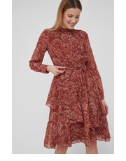 Sukienka sukienka kolor brązowy mini rozkloszowana - Answear.com Vero Moda