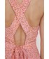Sukienka Vero Moda sukienka kolor różowy midi rozkloszowana