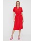Sukienka Vero Moda sukienka kolor czerwony mini prosta