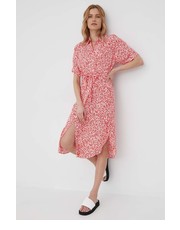 Sukienka sukienka kolor czerwony midi prosta - Answear.com Vero Moda