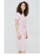 Sukienka sukienka kolor różowy midi prosta - Answear.com Vero Moda