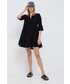 Sukienka Vero Moda sukienka bawełniana kolor czarny mini rozkloszowana
