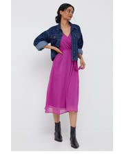 Sukienka sukienka kolor fioletowy maxi rozkloszowana - Answear.com Vero Moda