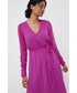 Sukienka Vero Moda sukienka kolor fioletowy maxi rozkloszowana