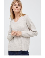 Sweter sweter damski kolor beżowy lekki - Answear.com Vero Moda