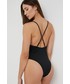 Strój kąpielowy Vero Moda strój kąpielowy kolor czarny miękka miseczka