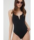 Strój kąpielowy Vero Moda strój kąpielowy kolor czarny lekko usztywniona miseczka